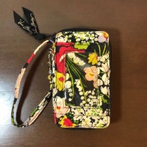 👀 Vera Bradley Poppy Fields Flowers Wristlet.Ex Condition